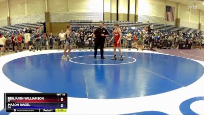 110 lbs Quarterfinal - Benjamin Williamson, MI vs Mason Nagel, OH