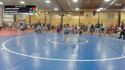 125 lbs 3rd Place Match - Landyn Fincher, Unattached vs Brayden Boyd, Corban University