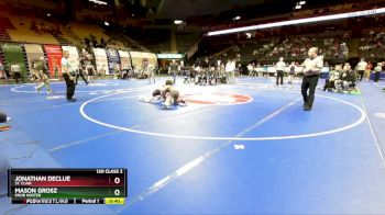 120 Class 2 lbs Cons. Round 2 - Jonathan Declue, St. Clair vs Mason Grosz, Knob Noster