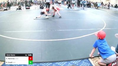 54 lbs Consolation - Xander Ramirez, Juggernaut WC vs Roman Ewell, Uintah WC