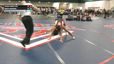 138 lbs Consi Of 32 #2 - Elijah Orion Hill, CA vs Mack Santoro, PA