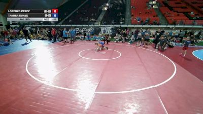 110 lbs Lorenzo Perez, Idaho 1 12U Boys vs Tanner Kunze, Oregon 12U Boys
