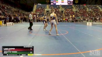 126 lbs Quarterfinal - Lane Cooper, Bishop Ryan vs Brextyn Yanish, Velva