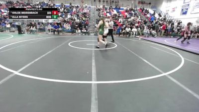 Girls 140 lbs 3rd Place Match - Khloe Meisenbach, South San Francisco&nbsp;Girls vs Ella Myers, Monterey Girls