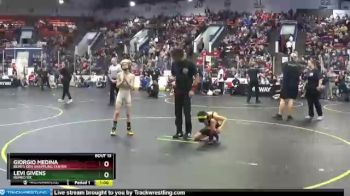 64 lbs Champ. Round 1 - Levi Givens, Romeo WC vs Giorgio Medina, Bear`s Den Grappling Center