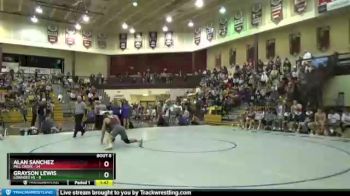 195 lbs Semis & 1st Wb (8 Team) - Alan Sanchez, Mill Creek vs Grayson Lewis, Lowndes HS