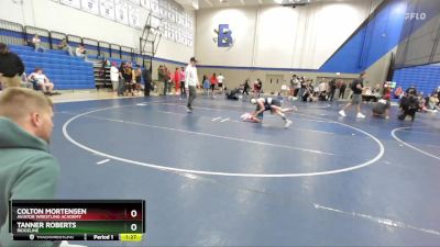 80 lbs Round 1 - Tanner Roberts, Ridgeline vs Colton Mortensen, AVIATOR WRESTLING ACADEMY