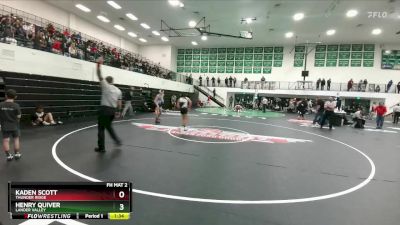 120 lbs Semifinal - Kaden Scott, Thunder Ridge vs Henry Quiver, Lander Valley