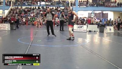 120 lbs Champ. Round 2 - Kayzha Vail, Bonneville vs Jaslynn Bribiezca, American Falls