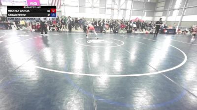 U20 Women - 53 lbs Cons. Round 2 - Mikayla Garcia, CA vs Sarah Perez, AZ