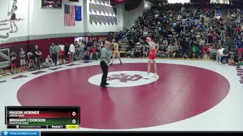 126 lbs Cons. Round 2 - Brigham Cookson, Mountain View vs Mason Horner, Arbor View