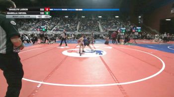 110 lbs 3rd Place Match - Shaelyn Larkin, Evanston vs Isabella Hetzel, Thermopolis