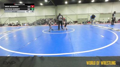 40 lbs Rr Rnd 4 - Knox McMurtry, Beef Lab 9U vs Greyson Summitt, RAW Wrestling Club 9U