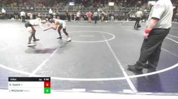 115 lbs Semifinal - Barret Speck, Illini Bluffs vs Isaiah McDaniel, MarcAurele Youth