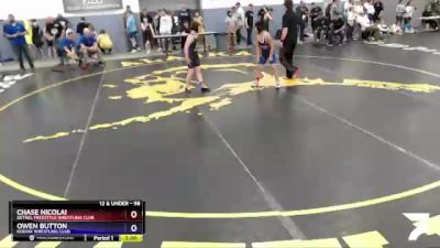 98 lbs Round 2 - Chase Nicolai, Bethel Freestyle Wrestling Club vs Owen Button, Kodiak Wrestling Club