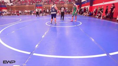 285 lbs Quarterfinal - Caleb Goss, Bartlesville Junior High vs Parker Sherwood, Sapulpa