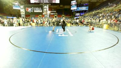 126 lbs Rnd Of 64 - Sawyer Hackbarth, OK vs Teague Jensen, ID