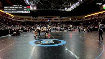 5A 145 lbs Champ. Round 1 - Martin Lovato, Eldorado vs Christopher Cereceres, Hobbs