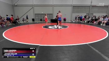 110 lbs Semis & 1st Wrestleback (8 Team) - Sara Warren, North Carolina vs Jayden Keller, Missouri Red