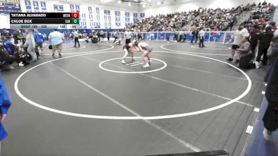 125 lbs Cons. Round 2 - Tatiana Alvarado, West Covina vs Chloe Box, Canyon (Anaheim)
