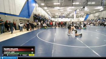 104 lbs Cons. Round 2 - Castle Lake, Bountiful Wrestling Club vs Blaine Williams, Jordan Junior Wrestling