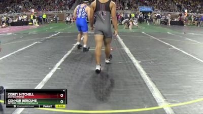 D1-215 lbs Champ. Round 1 - Connor Bercume, Detroit Catholic Central HS vs Corey Mitchell, East Kentwood