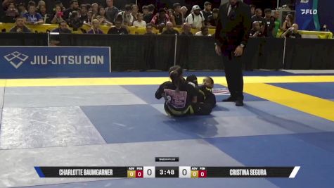 Cristina Segura vs Charlotte Baumgarner 2025 Pan Kids Jiu-Jitsu IBJJF Championship