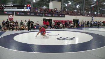 57 kg Cons. Semis - Joey Cruz, Hawkeye Wrestling Club vs Jermaine Peace, Eagle Regional Training Center