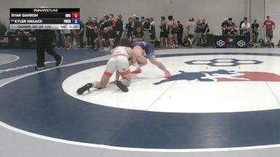 74 kg Champ. Rd Of 128 - Ryan Gavrish, Rhino Wrestling Club vs Kyler Knaack, Panther Wrestling Club RTC