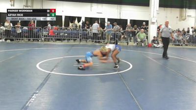 105 lbs Consi Of 16 #2 - Parker Workman, OH vs Azyah Rice, CA