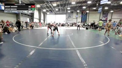 127 lbs Rr Rnd 3 - Brody Weimer, Indiana Outlaws Gold vs Lucas Reeves, Revival Orange