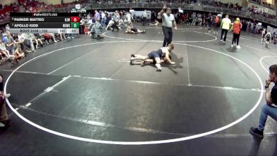 105 lbs Quarterfinal - Apollo Kidd, Nebraska City Wrestling Club vs Parker Matteo, Norfolk Jr Wrestling