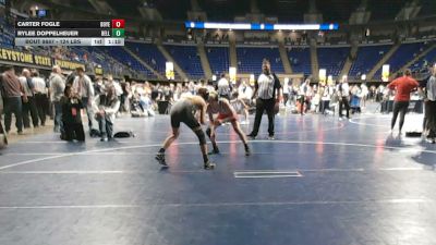 124 lbs 7th Place - Carter Fogle, Boyertown vs Rylee Doppelheuer, Belle Vernon