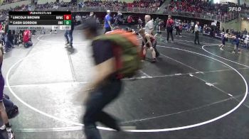 120 lbs Champ. Round 2 - Cash Gordon, Sidney Wrestling Club vs Lincoln Brown, McCook Youth Wrestling Club