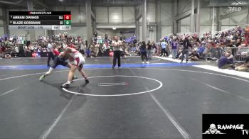 175 lbs Quarterfinal - Blaze Gossman, Scott City vs Abram Owings, Salina