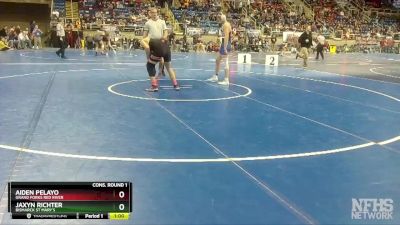 170 lbs Cons. Round 1 - Aiden Pelayo, Grand Forks Red River vs Jaxyn Richter, Bismarck St Mary`s