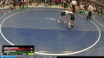 55-65 lbs Cons. Round 3 - Aspen Comstock, Wasatch WC vs Makenzi Boss, Gold Rush