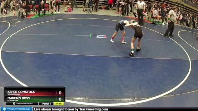 55-65 lbs Cons. Round 3 - Aspen Comstock, Wasatch WC vs Makenzi Boss, Gold Rush