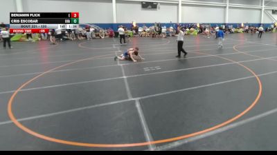 120 lbs Champ. Round 2 - Cris Escobar, Unattached vs Benjamin Flick, Unattached