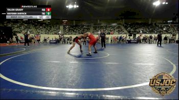 170 lbs Consolation - Talon Grady, Piedmont vs Hayden Justice, Tahlequah Wrestling Club