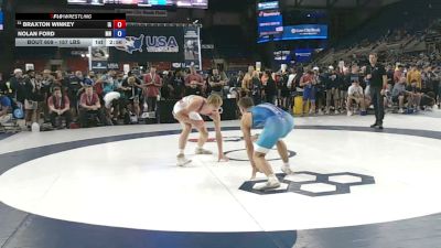157 lbs Champ. Rd Of 128 - Braxton Winkey, Iowa vs Nolan Ford, Minnesota