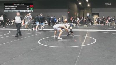 133 lbs Champ. Round 3 - Asher Clayton, Doane University vs Jeremy Welch, University Of Saint Mary (KS)