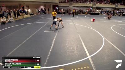 114 Championship Bracket Cons. Round 4 - Evan Marvin, Apple Valley vs Shaun Pearson, St. Francis