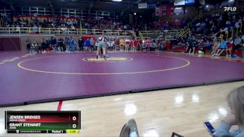 215 lbs Quarterfinal - Grant Stewart, Avon vs Jensen Bridges, Indian Creek