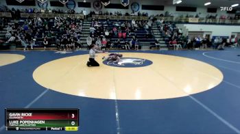 126 lbs Cons. Round 3 - Luke Popenhagen, Turtle Lake/Clayton vs Gavin Ricke, Ellsworth