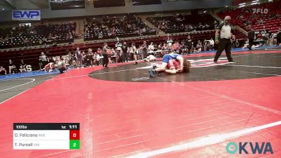 100 lbs Final - Damien Feliciano, Independent vs Ty Purcell, Vinita Kids Wrestling