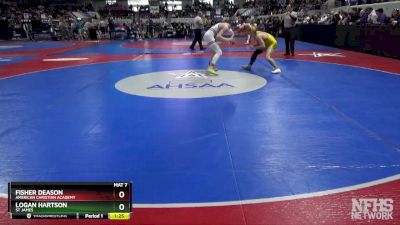 1A-4A 132 3rd Place Match - Fisher Deason, American Christian Academy vs Logan Hartson, St James