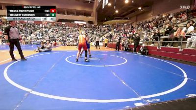 120 lbs 1st Place Match - Reece Henninger, Blazing Yetis Wrestling Club vs Bennett Emerson, Conway Wrestling Club