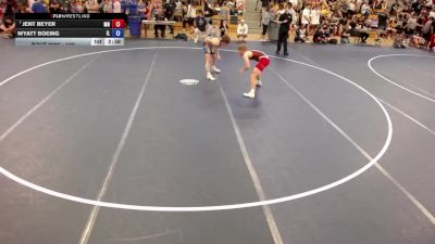 126 lbs Champ. Round 1 - Jent Beyer, MN vs Wyatt Boeing, IL