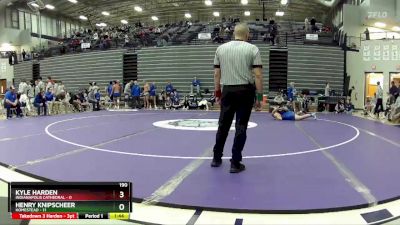 190 lbs Placement Matches (8 Team) - Henry Knipscheer, Homestead vs Kyle Harden, Indianapolis Cathedral